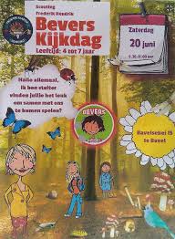 De flyer voor de kijkdag van de Bevers