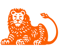 Het logo van ING