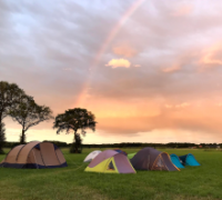 Tenten op scoutskamp